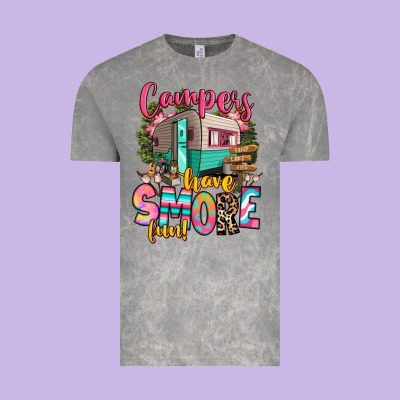 Vintage Tee campers have smore fun