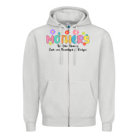 Dove Grey mothers are like flower Zipper Hoodie - JahusDesignShop