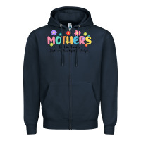 Navy mothers are like flower Zipper Hoodie - JahusDesignShop
