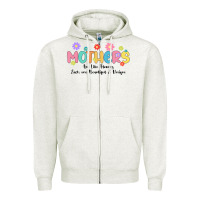 Oatmeal Heather mothers are like flower Zipper Hoodie - JahusDesignShop
