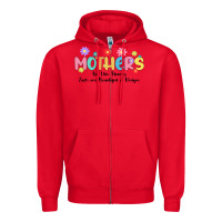 Red mothers are like flower Zipper Hoodie - JahusDesignShop