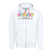 White mothers are like flower Zipper Hoodie - JahusDesignShop