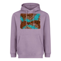 Lavender turquoise glitter leopard background Heavyweight Hoodie - AdoDesignShop