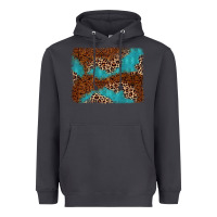Smoke turquoise glitter leopard background Heavyweight Hoodie - AdoDesignShop