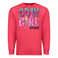 Cardinal cowgirl sassy with pink cowgirl Premium Sweatshirt - NancyCooperArtShop