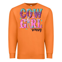 Carrot cowgirl sassy with pink cowgirl Premium Sweatshirt - NancyCooperArtShop