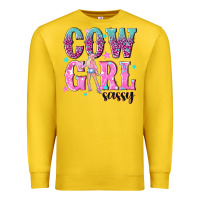 Lemon cowgirl sassy with pink cowgirl Premium Sweatshirt - NancyCooperArtShop