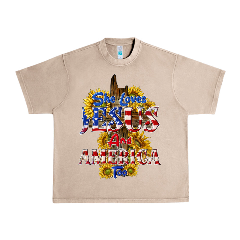 She Loves Jesus Urban Heavy Tee by texasbilliewilder | Teevron