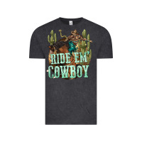 Vintage Black ride em cowboy Vintage Tee - texasbilliewilder