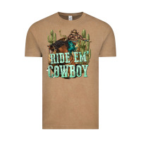 Vintage Coffee ride em cowboy Vintage Tee - texasbilliewilder