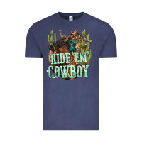 Vintage Denim ride em cowboy Vintage Tee - texasbilliewilder