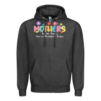 Charcoal Heather mothers are like flower Zipper Hoodie - JahusDesignShop