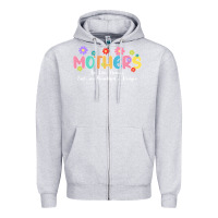 Heather Grey mothers are like flower Zipper Hoodie - JahusDesignShop