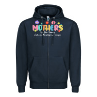 Navy mothers are like flower Zipper Hoodie - JahusDesignShop
