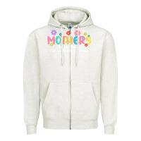 Oatmeal Heather mothers are like flower Zipper Hoodie - JahusDesignShop