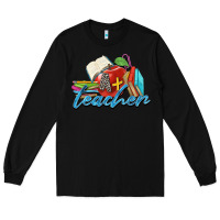 Black a  teacher Long Sleeve Tee - Zillion Design Studio