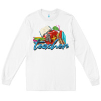 White a  teacher Long Sleeve Tee - Zillion Design Studio