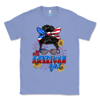 Colony Blue All American girl 4th of July Classic Tee - CowGirlArtShop