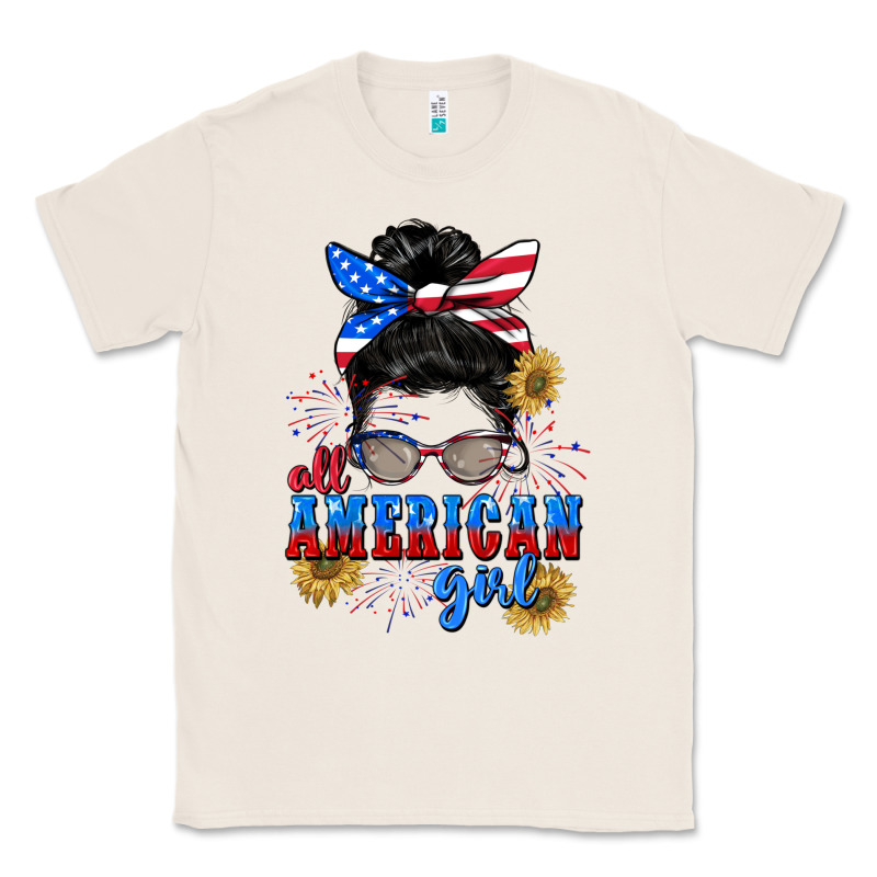 All American Girl 4th Of July Classic Tee by CowGirlArtShop | Teevron
