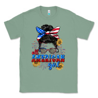 Sage All American girl 4th of July Classic Tee - CowGirlArtShop