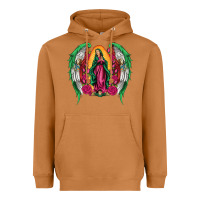 Meerkat mexican flag wings our lady of guadalupe Heavyweight Hoodie - Artiststas