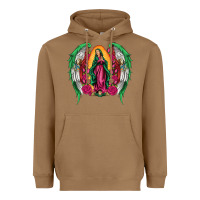 Toasted Coconut mexican flag wings our lady of guadalupe Heavyweight Hoodie - Artiststas