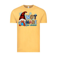 Vintage Mustard not made for winter with gnome Vintage Tee - Zillion Design Studio