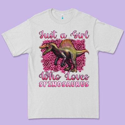 Just A Girl Who Loves Baby Spinosaurus Premium Tee Designed By Artiststas