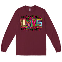 Burgundy mexican love Long Sleeve Tee - CTS Tumbler Store