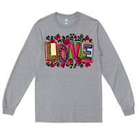 Heather Grey mexican love Long Sleeve Tee - CTS Tumbler Store