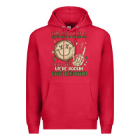 Cardinal some days i rock it some days it rocks me either w Premium Hoodie - MaliasSmallBusiness