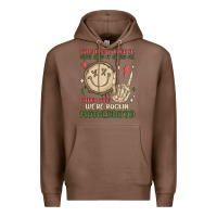 Chestnut some days i rock it some days it rocks me either w Premium Hoodie - MaliasSmallBusiness