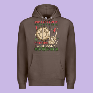 Some Days I Rock It Some Days It Rocks Me Either W Premium Hoodie Designed By Maliassmallbusiness