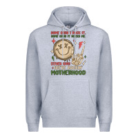 Heather Grey some days i rock it some days it rocks me either w Premium Hoodie - MaliasSmallBusiness