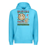 Ocean Blue some days i rock it some days it rocks me either w Premium Hoodie - MaliasSmallBusiness
