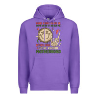 Purple some days i rock it some days it rocks me either w Premium Hoodie - MaliasSmallBusiness