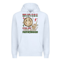 White some days i rock it some days it rocks me either w Premium Hoodie - MaliasSmallBusiness