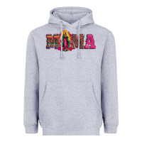 Heather Grey mama our lady of guadalupe Heavyweight Hoodie - Artiststas