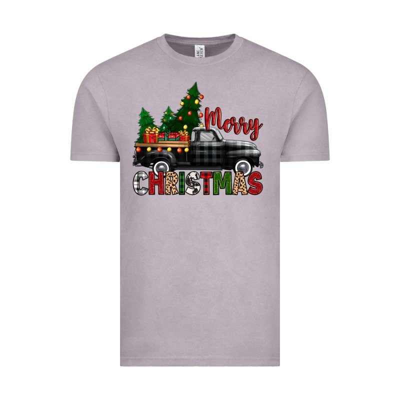 Merry Christmas With Black Truck Vintage Tee by Zillion Design Studio | Teevron