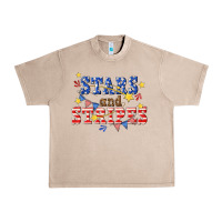 French Oak stars and striper billie wilder Urban Heavy Tee - texasbilliewilder