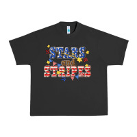 Pigment Black stars and striper billie wilder Urban Heavy Tee - texasbilliewilder