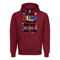 Burgundy so long pre k Zipper Hoodie - JahusDesignShop