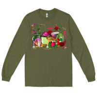 Army Green mexican gnomes with coffee cups Long Sleeve Tee - CTS Tumbler Store