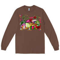 Chestnut mexican gnomes with coffee cups Long Sleeve Tee - CTS Tumbler Store