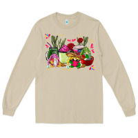 Mushroom mexican gnomes with coffee cups Long Sleeve Tee - CTS Tumbler Store