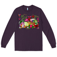 Plum mexican gnomes with coffee cups Long Sleeve Tee - CTS Tumbler Store