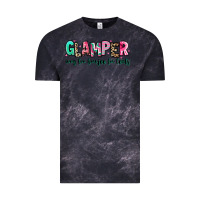 Cloud Black glamper way too boujee for tents Vintage Tee - RanaPortraitStore
