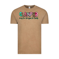 Vintage Coffee glamper way too boujee for tents Vintage Tee - RanaPortraitStore