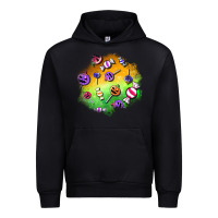 Black halloween candy patches Urban Hoodie - BundleAndBundleShop