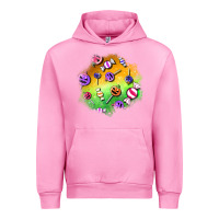 Fuchsia Pink halloween candy patches Urban Hoodie - BundleAndBundleShop